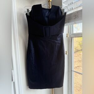 Guess by Marciano galaxy blue satin cocktail dress